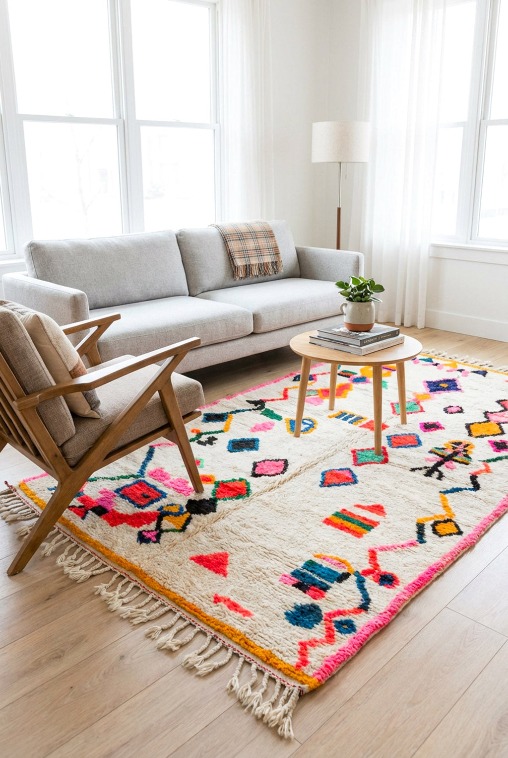 Tapis Berbère Coloré n°1391 — Pièce Unique