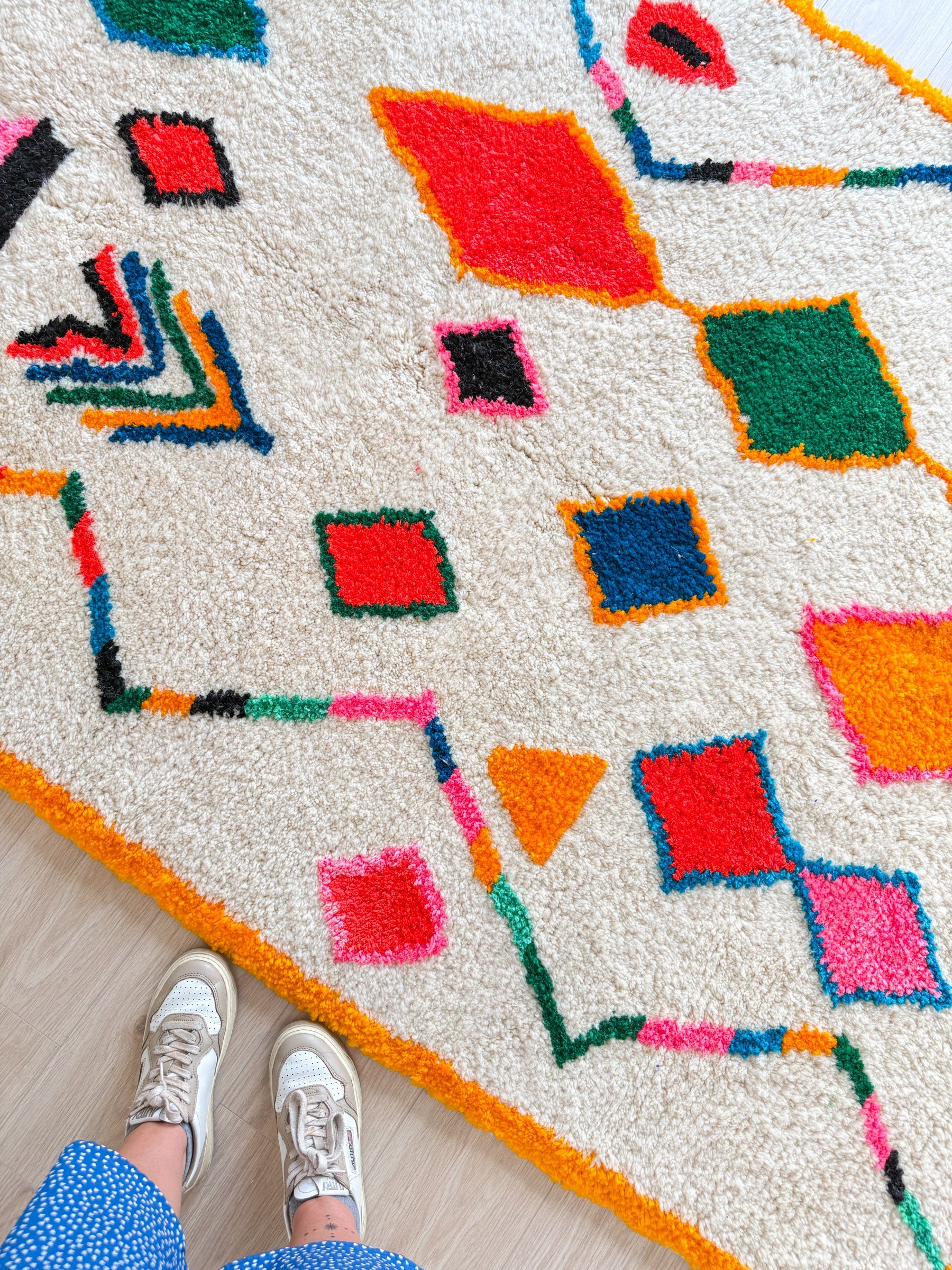 Tapis Berbère Coloré n°1416 — Pièce Unique