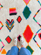 Tapis Berbère Coloré n°1416 — Pièce Unique