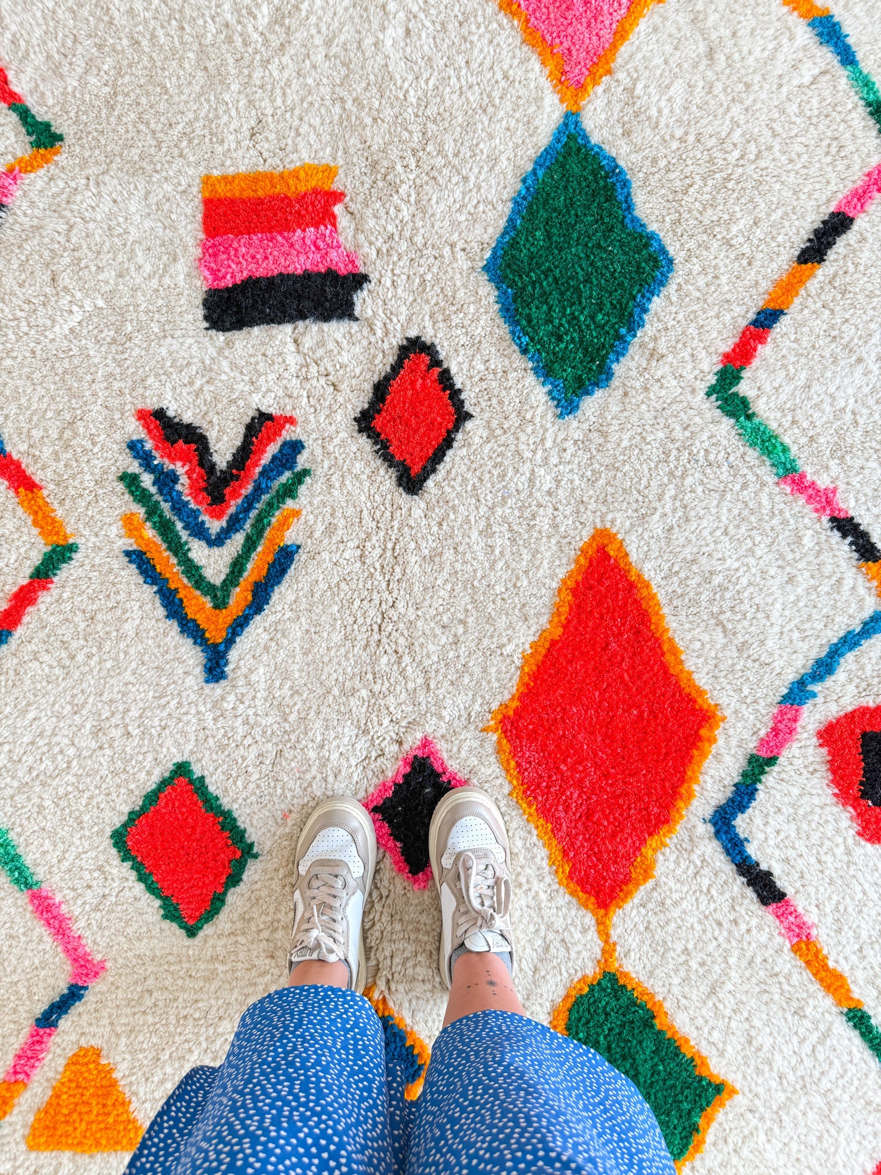 Tapis Berbère Coloré n°1416 — Pièce Unique