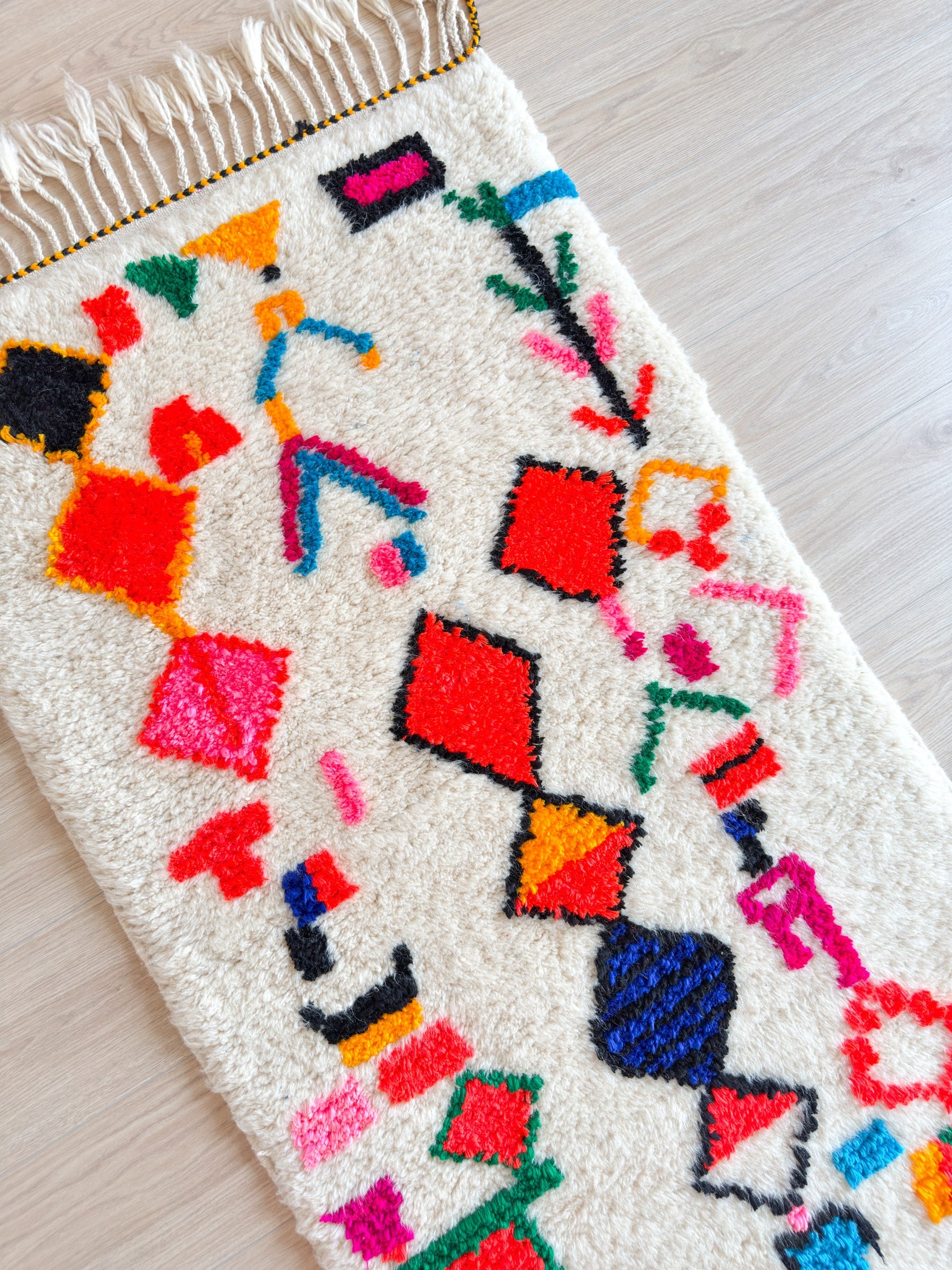 Tapis Berbère Coloré n°814 — Pièce Unique