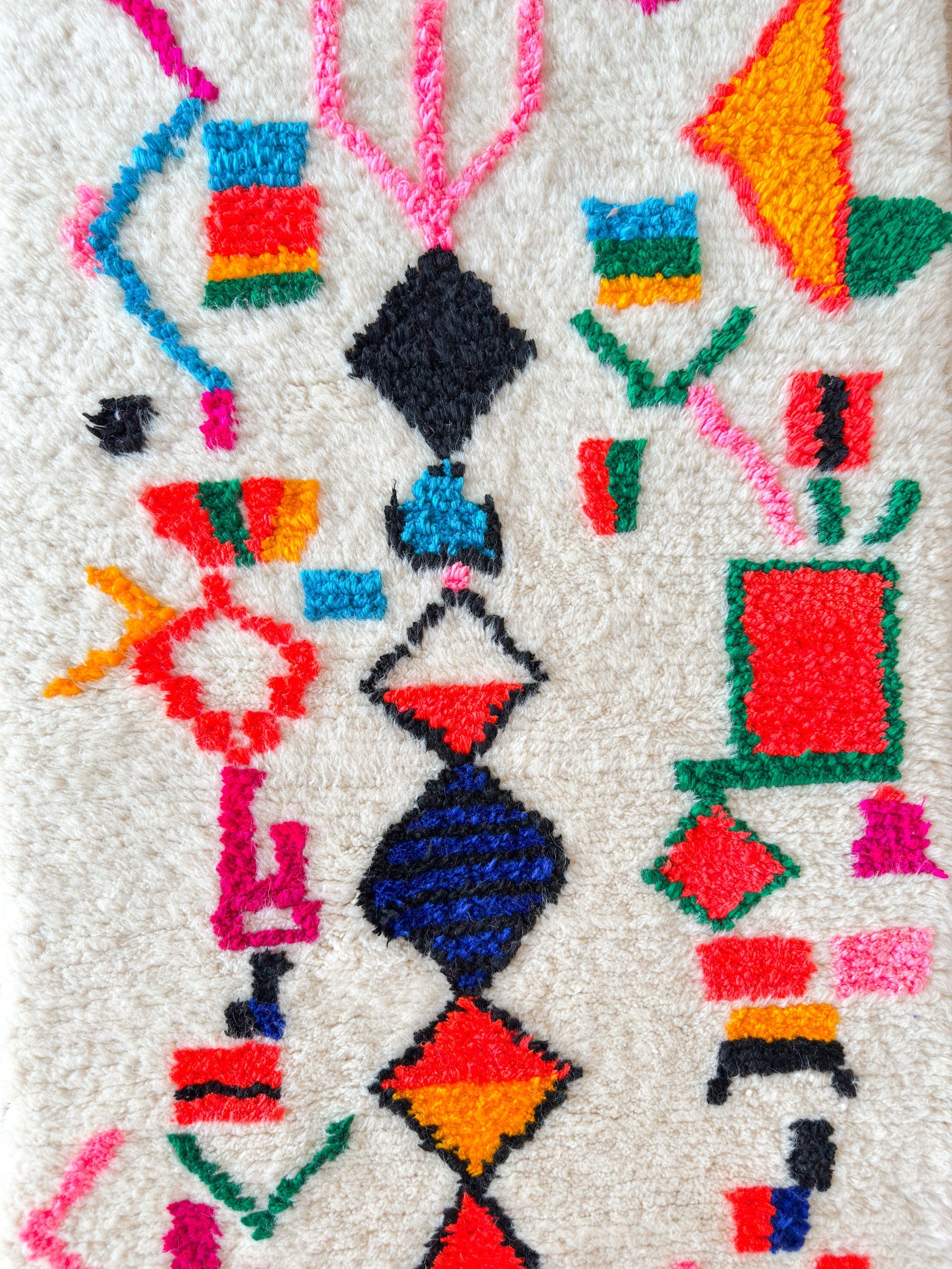 Tapis Berbère Coloré n°814 — Pièce Unique
