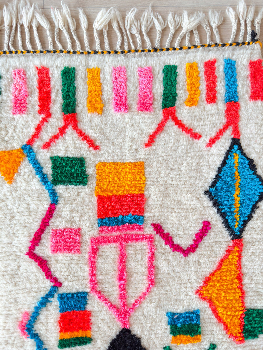 Tapis Berbère Coloré n°814 — Pièce Unique