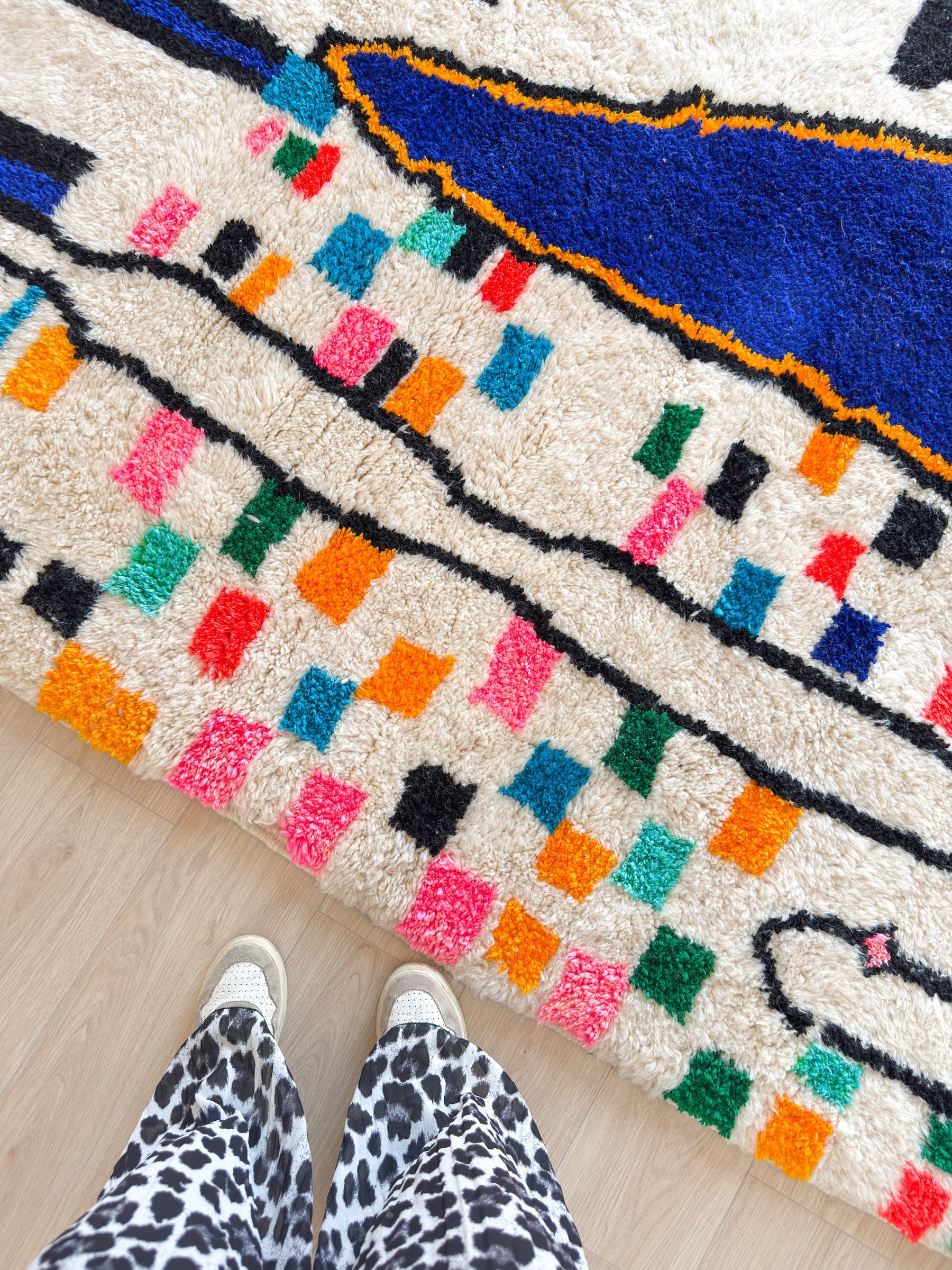 Tapis Berbère Coloré n°1307 — Pièce Unique
