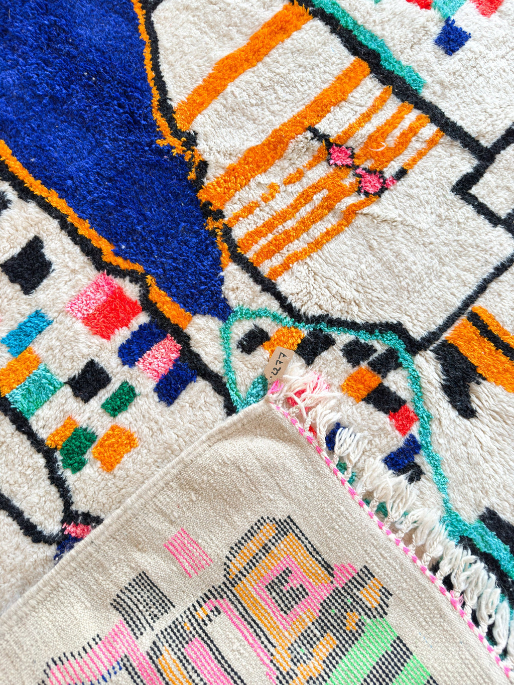 Tapis Berbère Coloré n°1307 — Pièce Unique