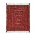 Tapis Mrirt Terracotta — Relief Sculpté Main