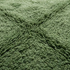Tapis M'irt Vert Forêt — Bordures Noir & Blanc