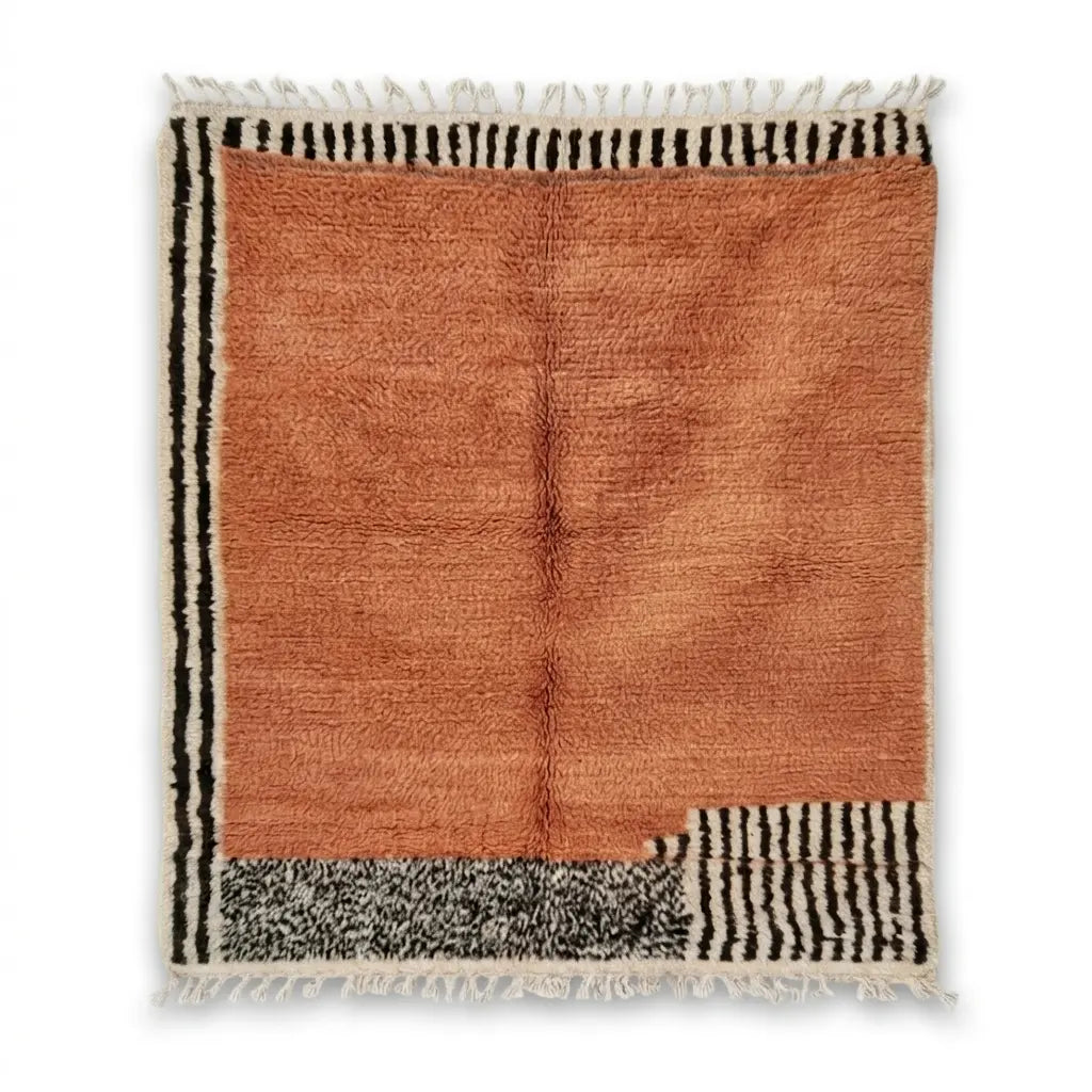 Tapis M'irt Terre Cuite — Motifs Graphiques