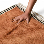 Tapis M'irt Terre Cuite — Motifs Graphiques